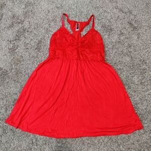 Hips & Curves Red Lace Nightgown